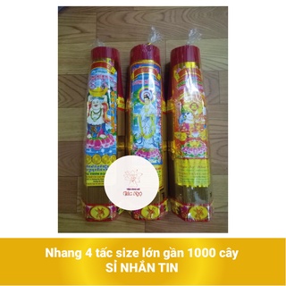 Nhang trầm ít khói / cao cấp nhang bó 4 tấc bó lớn - giấy cúng vàng mã giá rẻ sỉ lẻ