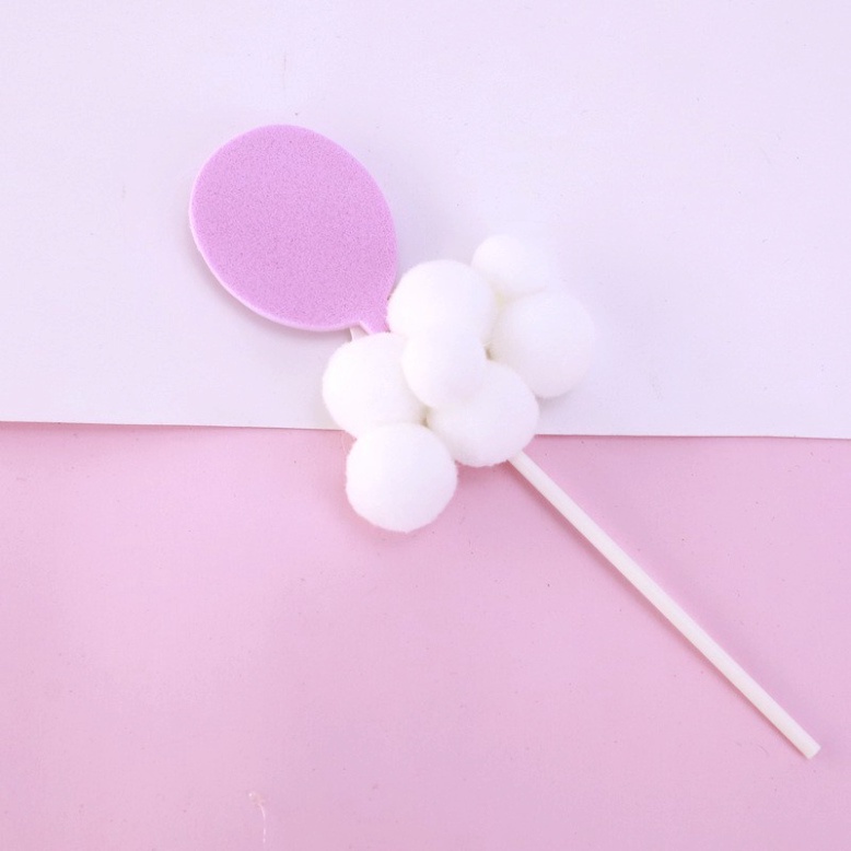 combo 5 Que cắm bông mây trang trí bánh kem, trang trí bánh sinh nhật