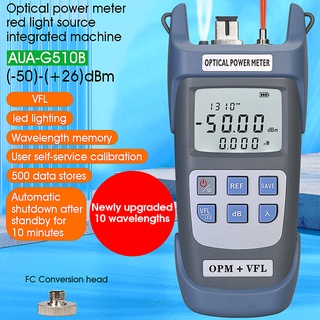 Máy đo công suất sợi quang 3 trong 1 ftth đèn led vfl sc / fc / st đầu nối đa năng -50 ~ + 26dbm máy đo 1-50mw