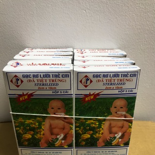 1 lốc gồm 10 hộp gạc rơ lưỡi Hải Sơn Pha, mỗi hộp 5 cái