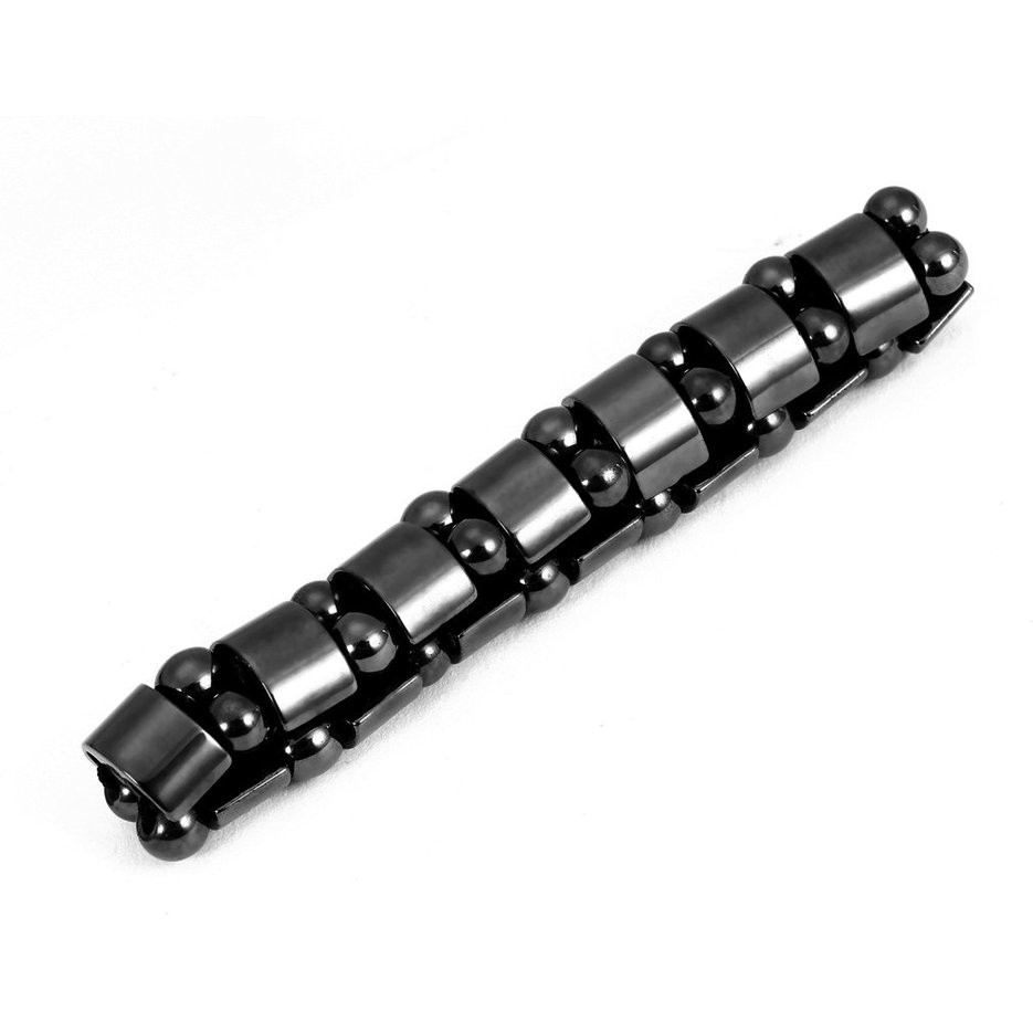 Vòng tay đá hematite nam châm đen hợp thời trang cho nam và nữ cải thiện sức khỏe tinh thần