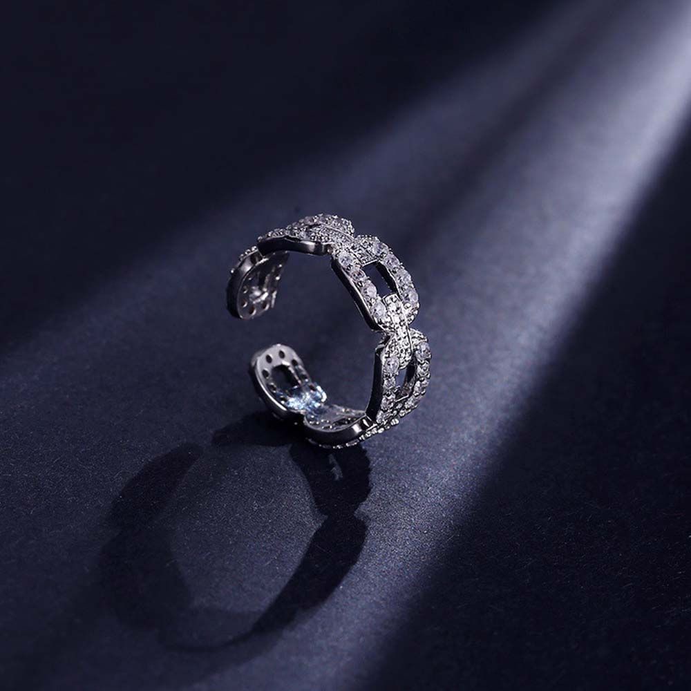 Nhẫn kim loại đính đá phong cách Hàn Quốc nhiều kiểu dáng thanh lịch tùy chọn dành cho nữ