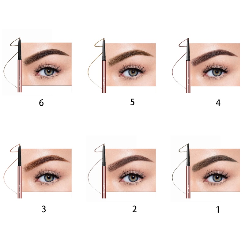 Bút Kẻ Lông Mày Hai Đầu Chống Thấm Nước Lâu Trôi Cho Người Mới Bắt Đầu