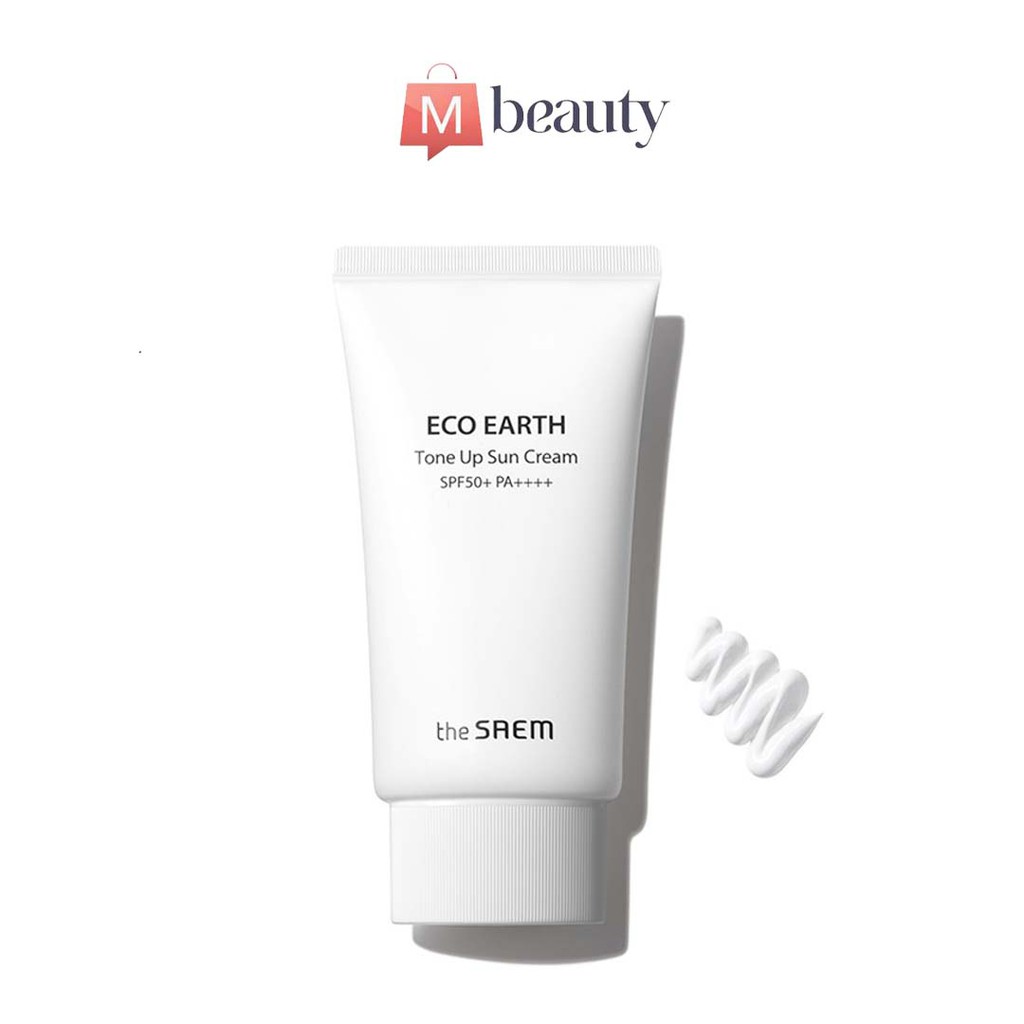 [HÀNG CHÍNH HÃNG] Kem Chống Nắng Ngăn Ngừa Tia UVA và UVB The Saem Eco Earth Sun Cream 50g | BigBuy360 - bigbuy360.vn