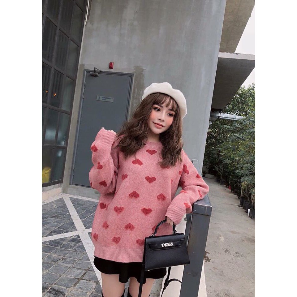 áo len tim hồng quảng châu loại 1 | BigBuy360 - bigbuy360.vn