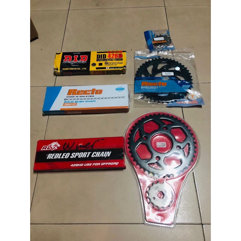 Bộ NSD (Nhông/Sên/Đĩa) Rector, Redleo và Rector-D.I.D cho Winner 150-X, Sonic 150, Raider (fi)-Sachi