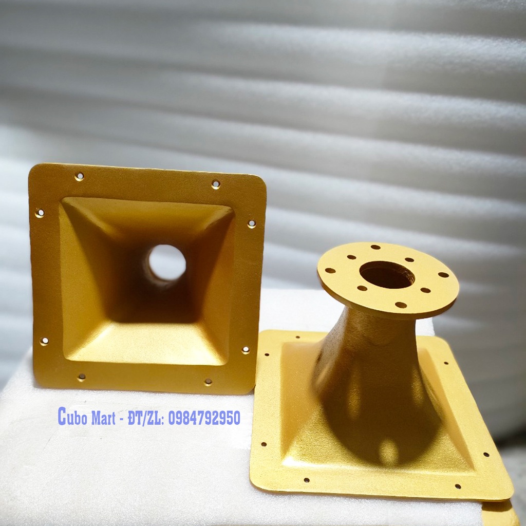 Họng Kèn Nhôm Bích Bắt ốc Loa Treble Kèn, KT Mặt  22.5x22.5cm, Lắp Củ Treble  450, 750, 850 - Cubo Mart