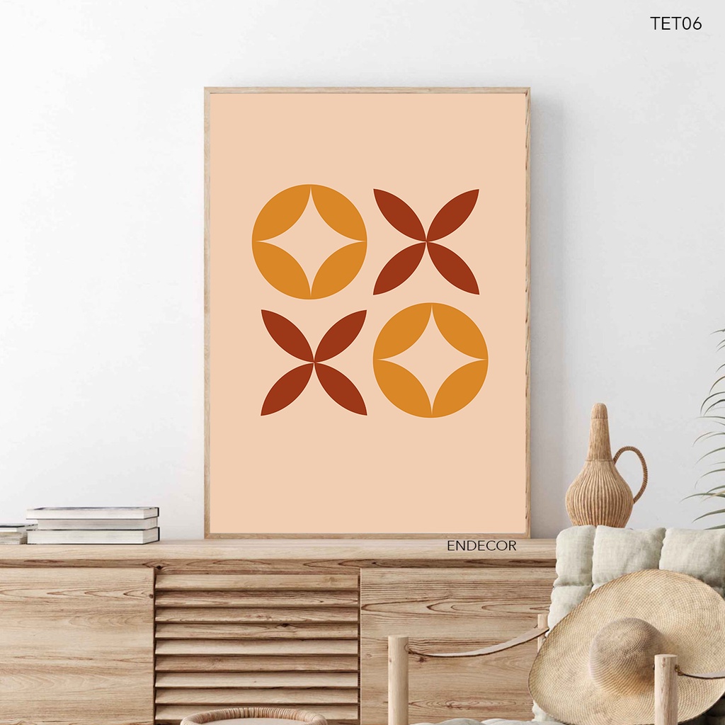 Set tranh in canvas chủ đề Tết 04 - Tranh treo quán coffee, căn hộ chung cư