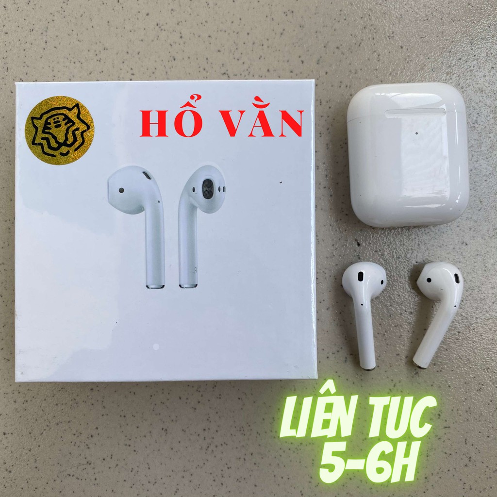 [AIRPODS 2] Hổ Vằn Tai Nghe Bluetooth Nghe Liên Tục 5-6h Đôi Tên Định Vi Phiên Bản Dùng Cả IOS & Androi