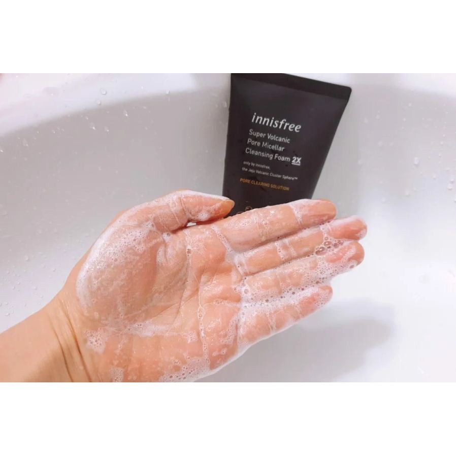 Sữa Rửa Mặt Innisfree Tro Núi Lửa Super Volcanic Pore Micellar Cleansing Foam 2X | BigBuy360 - bigbuy360.vn