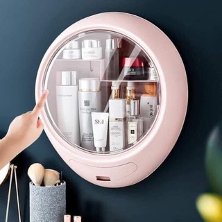 ⚡️HÀNG ĐÀI LOAN CAO CẤP⚡️Kệ Mỹ Phẩm Treo Tường Tiện Lợi - Hộp Đựng Đồ Trang Điểm Có Nắp Chống Bụi