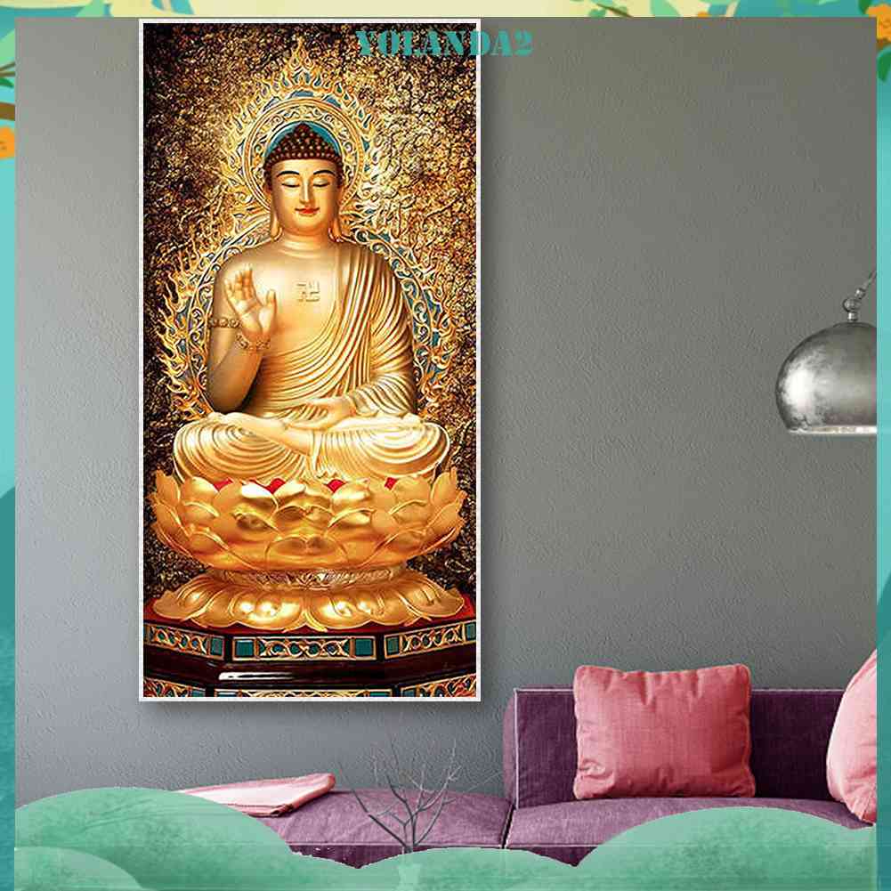 Tranh Đính Đá Kim Cương Toàn Bộ 5D DIY Hình Vẽ Phật