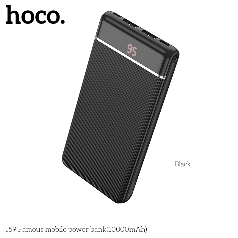 Sạc Dự Phòng hoco. J59 10000Mah Màn Hình LED Có Thể Sạc 2 Thiết Bị Cùng Lúc