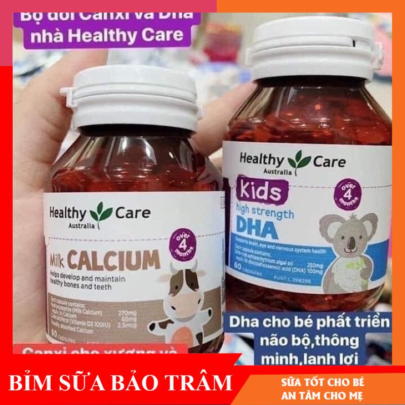 Milk Calcium Heathy Care/ DHA kids Heathy Care 60 viên 2025