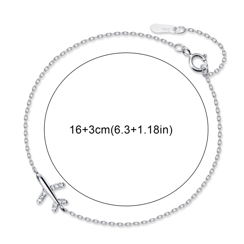 Vòng Tay / Nhẫn / Vòng cổ Đính Đá Hình Máy Bay Phong Cách Hàn Quốc Dành Cho Nữ