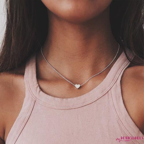 Dây chuyền nữ mặt trái tim đính đá thời trang