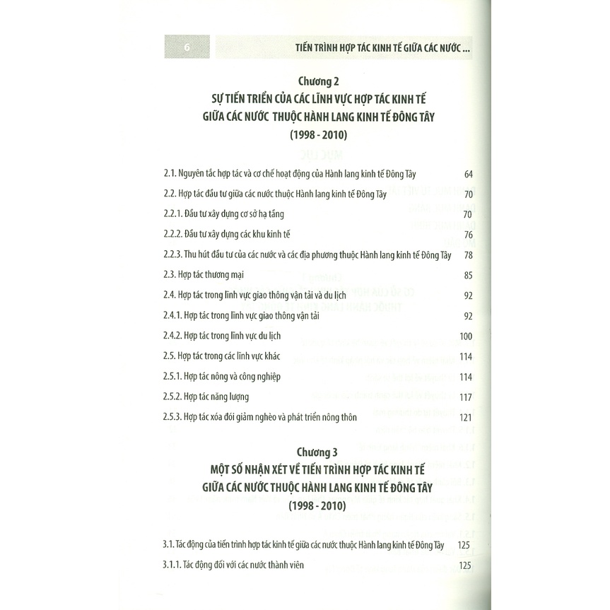 Tiến Trình Hợp Tác Kinh Tế Giữa Các Nước Thuộc Hành Lang Kinh Tế Đông - Tây (1998 - 2010)