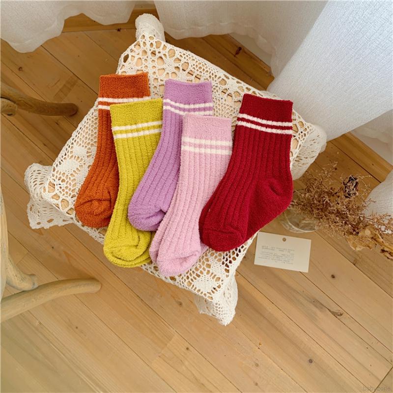 Vớ Dày Dặn Giữ Ấm Phong Cách Retro Cho Bé