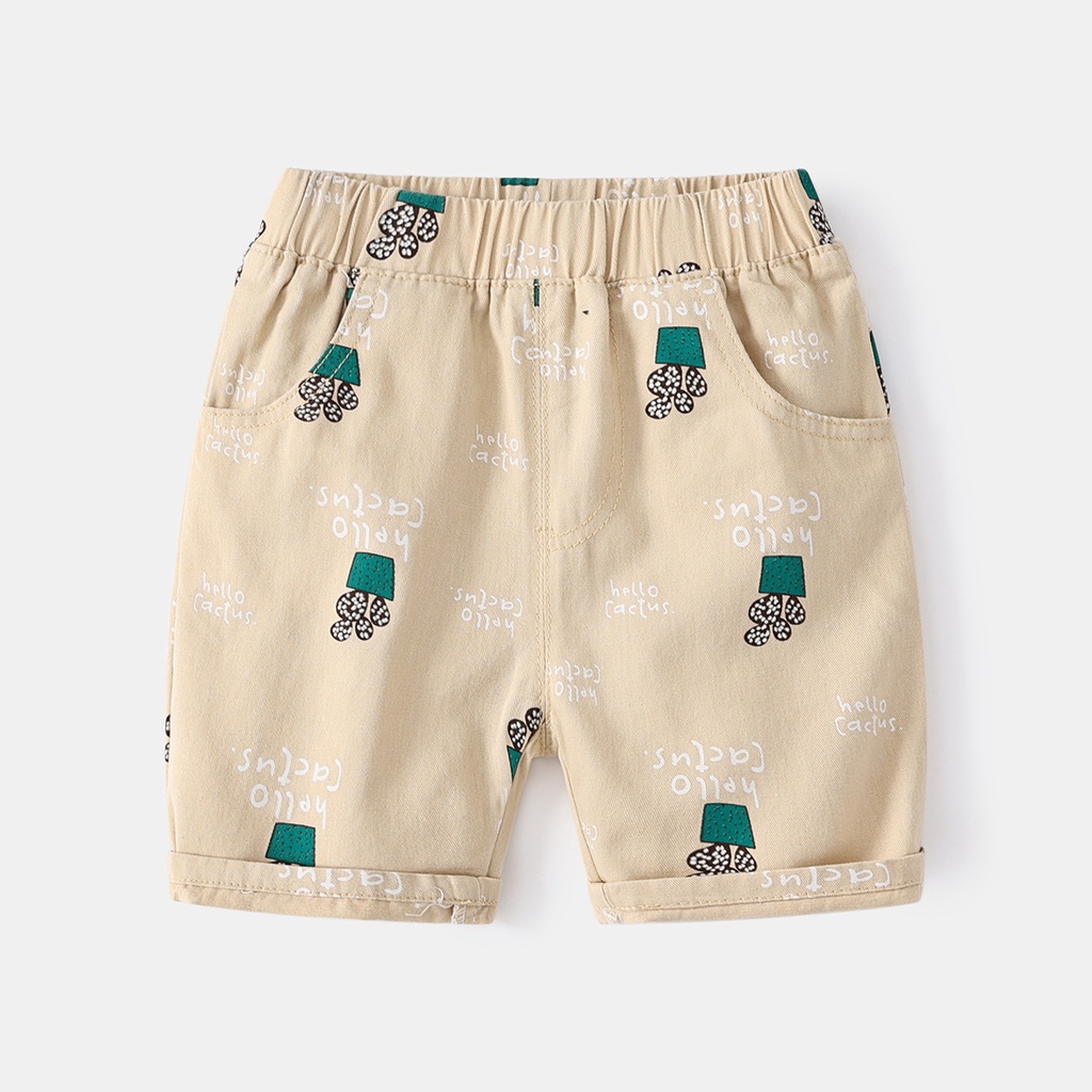 Quần short Soffny cotton màu trơn mềm mại thời trang cho bé