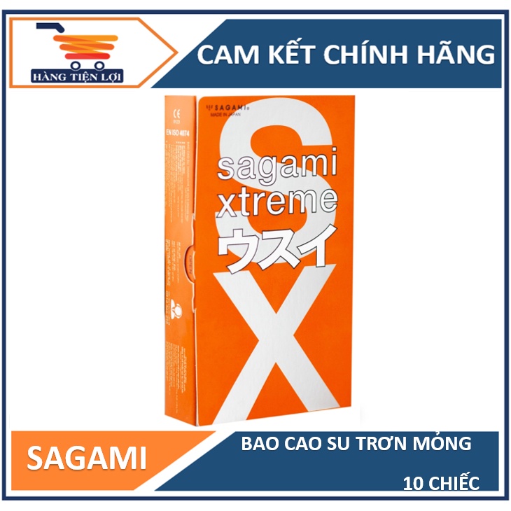 Bao cao su siêu mỏng cao cấp Sagami Love me Orange 10 chiếc