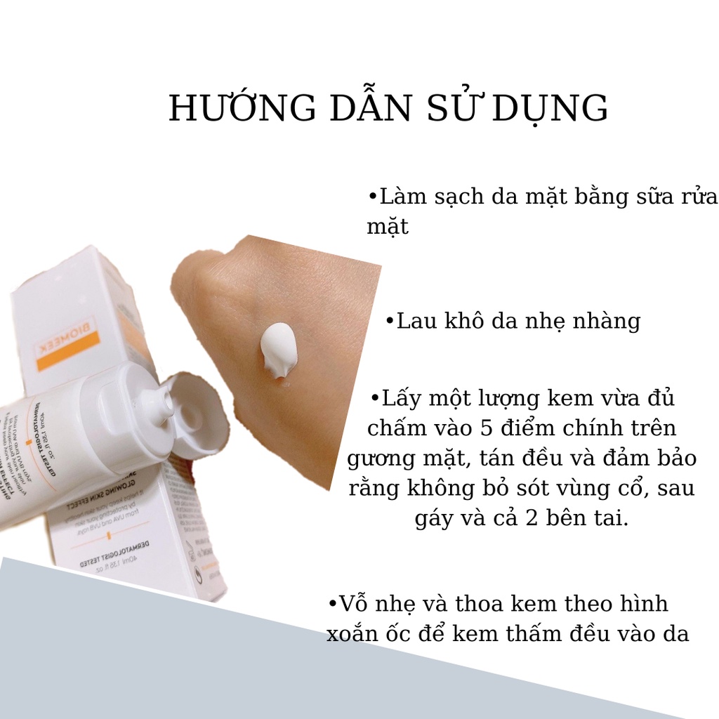 Kem chống nắng BIOMEEK huyết tế bào chống nắng phổ rộng 40ml