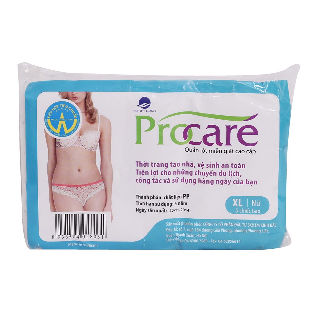 Combo 3 túi quần lót giấy Procare