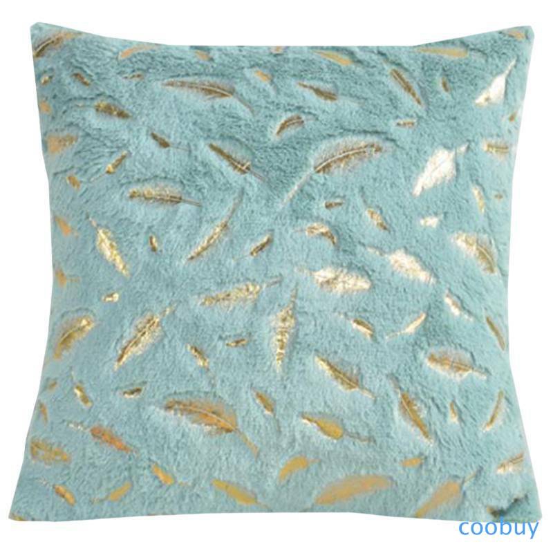 Soft Fur Pillow Cases Feather Pattern Cushion Cover Luxury Sofa Home Decoration CB❤❤