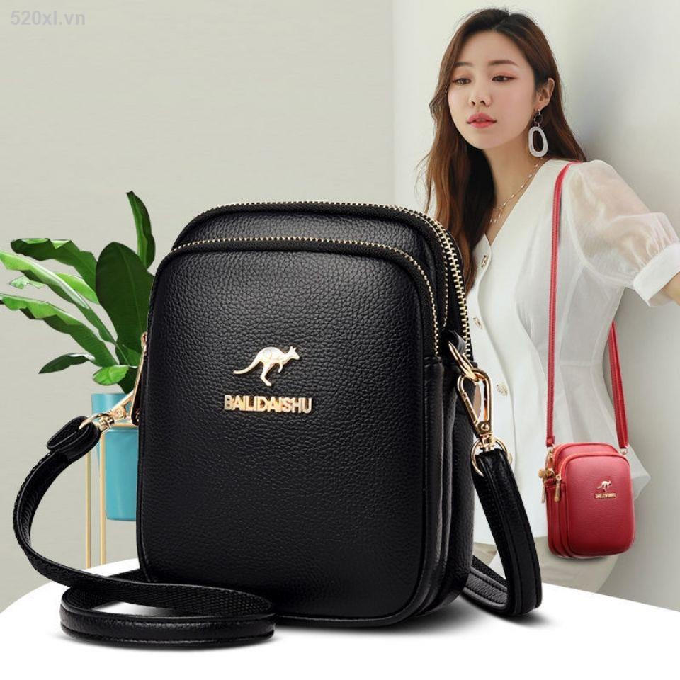 Túi Đeo Vai Da Bò Ba Lớp Kích Thước Nhỏ Thời Trang Mùa Hè Năm 2021 Cho Nữ