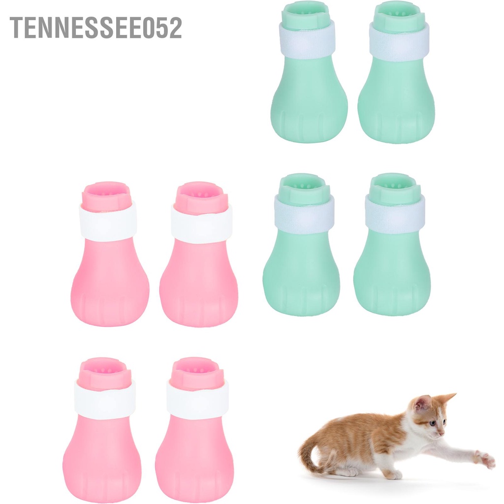 Bộ 4 Vỏ Bọc Chân Mèo Bằng Silicon Chống Cào Có Thể Điều Chỉnh