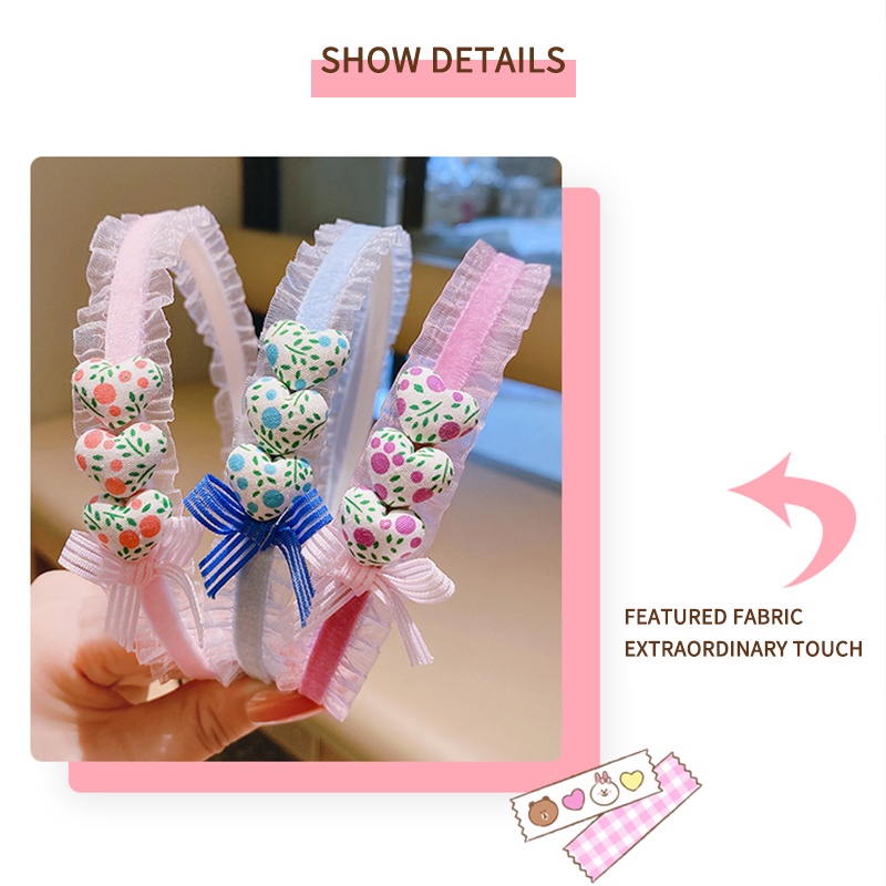 Kẹp Tóc Nơ Lưới Không Đau Chống Trượt Aku