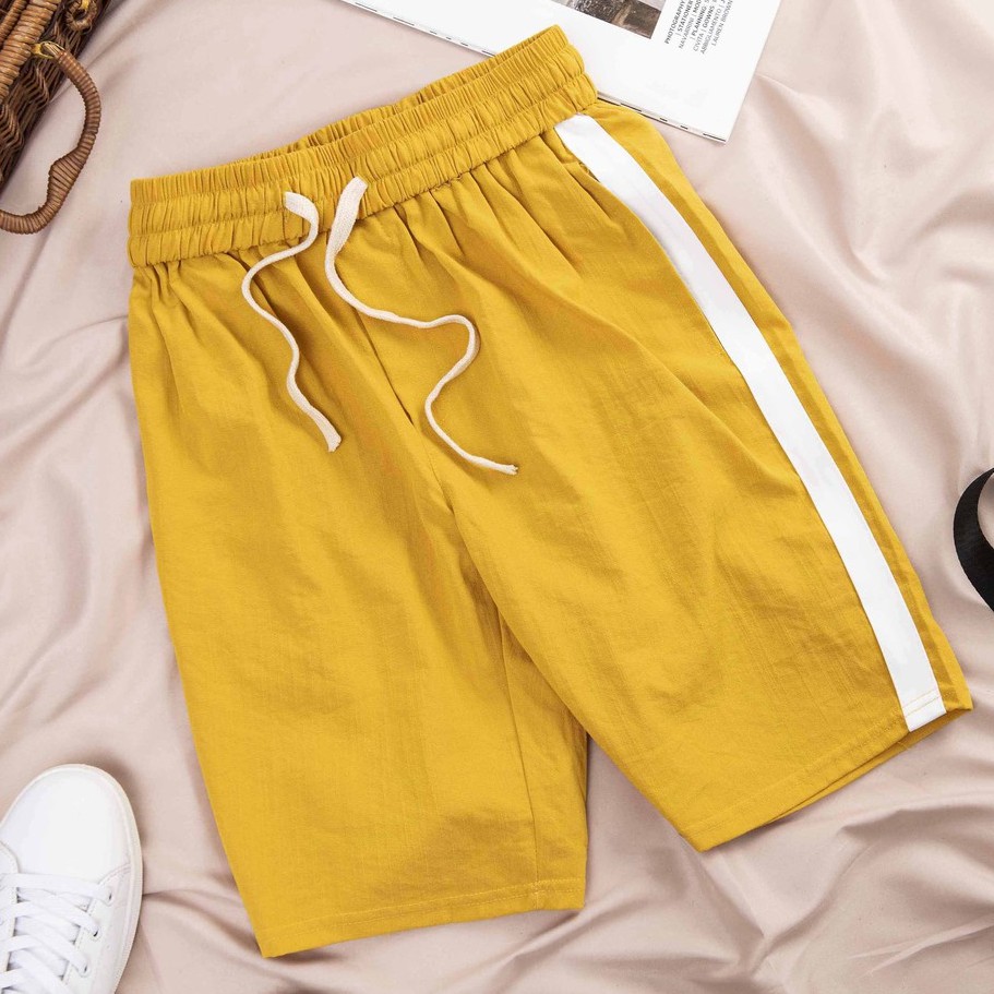 Quần short nam Edana Menswear cao cấp đũi lé kẻ sọc phong cách trẻ trung hiện đại cân nặng 45 -78kg | BigBuy360 - bigbuy360.vn