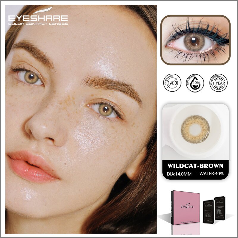 EYESHARE [Hàng mới về] Set 2 kính áp tròng 14mm nhiều màu sắc dùng trang điểm mắt