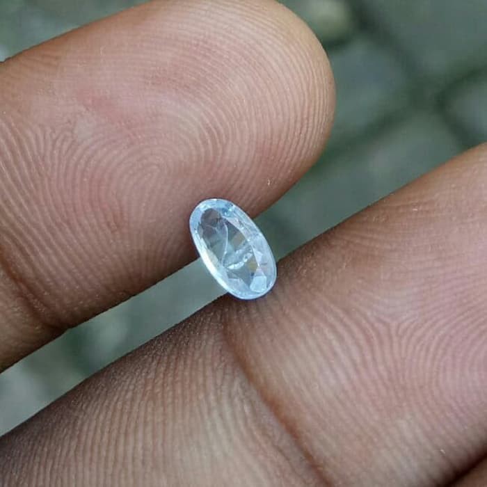 Thẻ Đá Sapphire Tự Nhiên Ceylon Sri Lanka 7x4