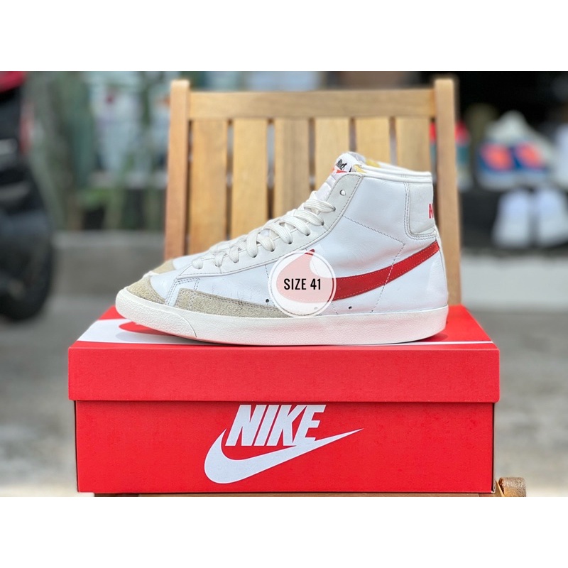 Giày thể thao chính hãng Nike Blazer Mid 77 Habanero Red 2hand