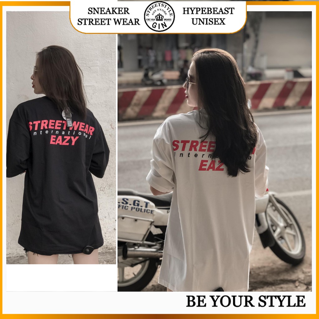 Áo thun tay lỡ UNISEX freesize phông form rộng SWE STREETWEAR - Ulzzang mặc cặp, nhóm, lớp - GIN STORE