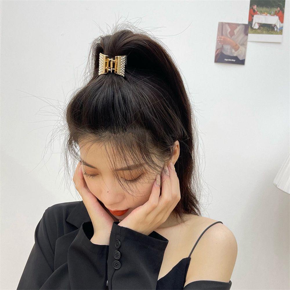 Kẹp Tóc Đuôi Ngựa Mini Màu Trơn Đơn Giản Phong Cách Hàn Quốc WMES15H