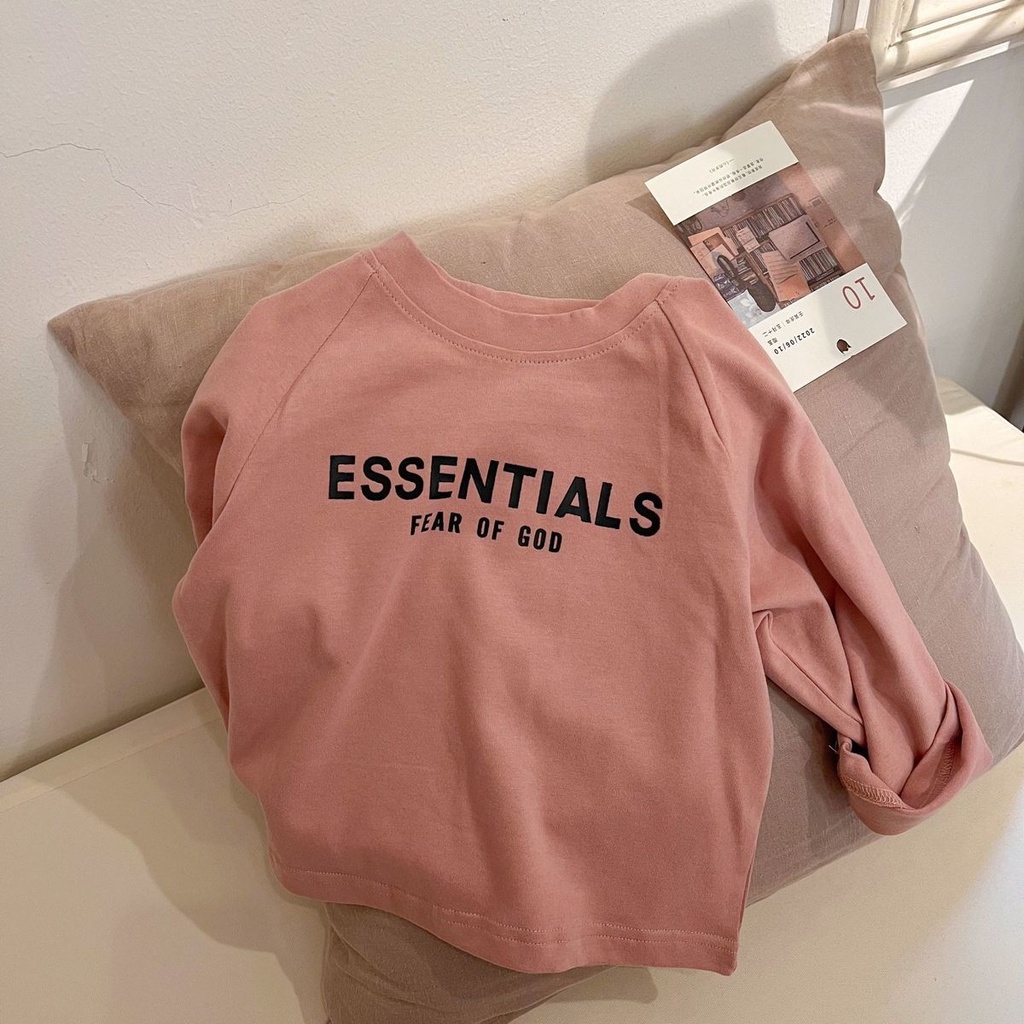 Áo Thun 100% Cotton Nguyên Chất Tay Dài In Chữ Phong Cách Nhật Bản Thời Trang Xuân Thu Hàng Mới 2022 Dành Cho Bé Trai Và Bé Gái