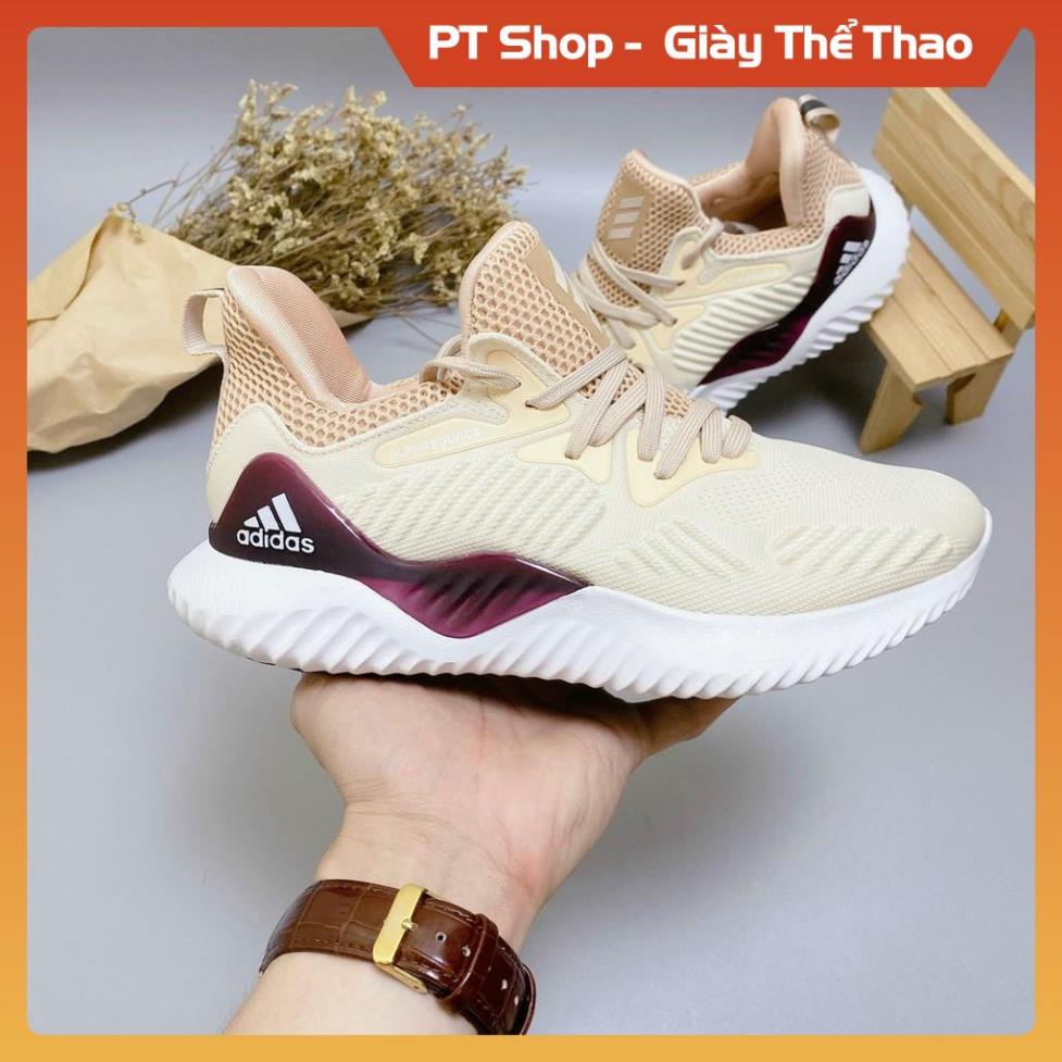 [FreeShip+Giá Hủy Diệt] Giầy Alphabounce xịn sò Full phụ kiện, Giày Sneaker Alphabounce kem sữa , Hót trend