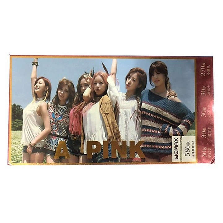 Hộp ảnh Postcard Apink tặng kèm lomo sticker in hình thần tượng