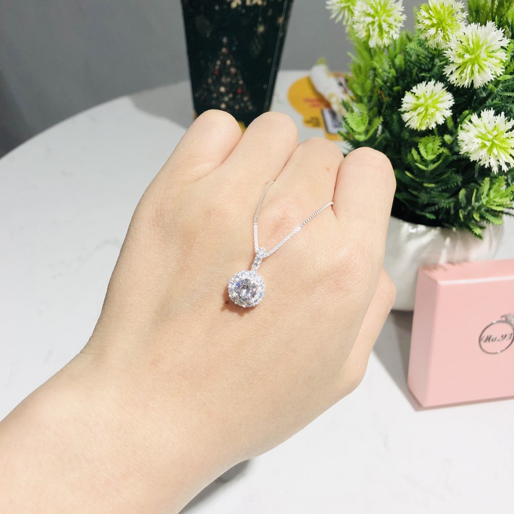 (FREE SHIP) DÂY CHUYỀN 🥝 DÂY CHUYỀN BẠC 🥝 VÒNG CỔ BẠC NỮ MẶT ĐÁ SANG TRỌNG TRANG SỨC CAO CẤP NO.93