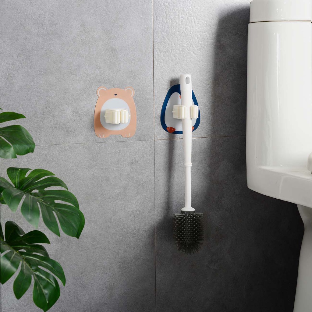 Móc Kẹp Cây Lau Nhà Shepherd Dán Tường Chắc Chắn Không Cần Đục Lỗ Kiểu Dáng Hoạt Hình Chịu Lực Cao