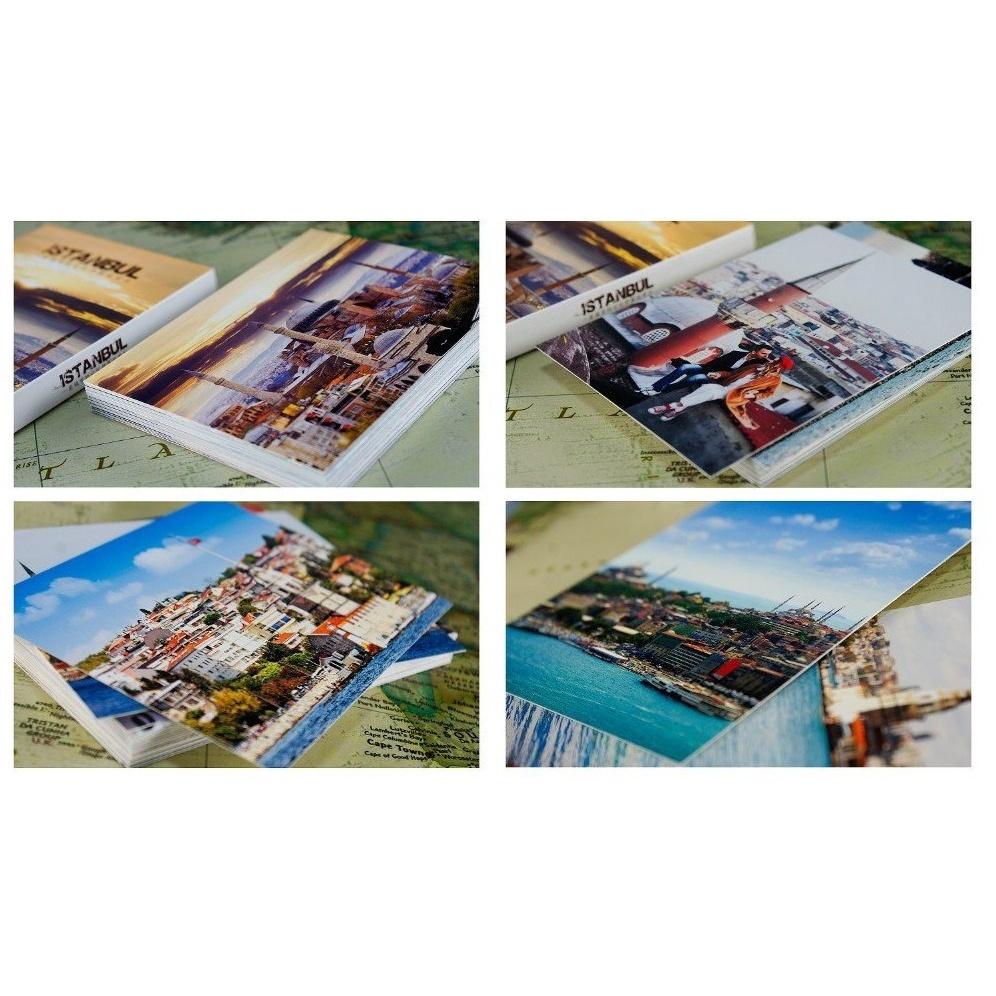 Bộ 30 Tấm Áp Phích Poscard khung cảnh  ISTABUL - Tranh Treo Tường Trang Trí Phong Cách Cổ Điển Châu Âu