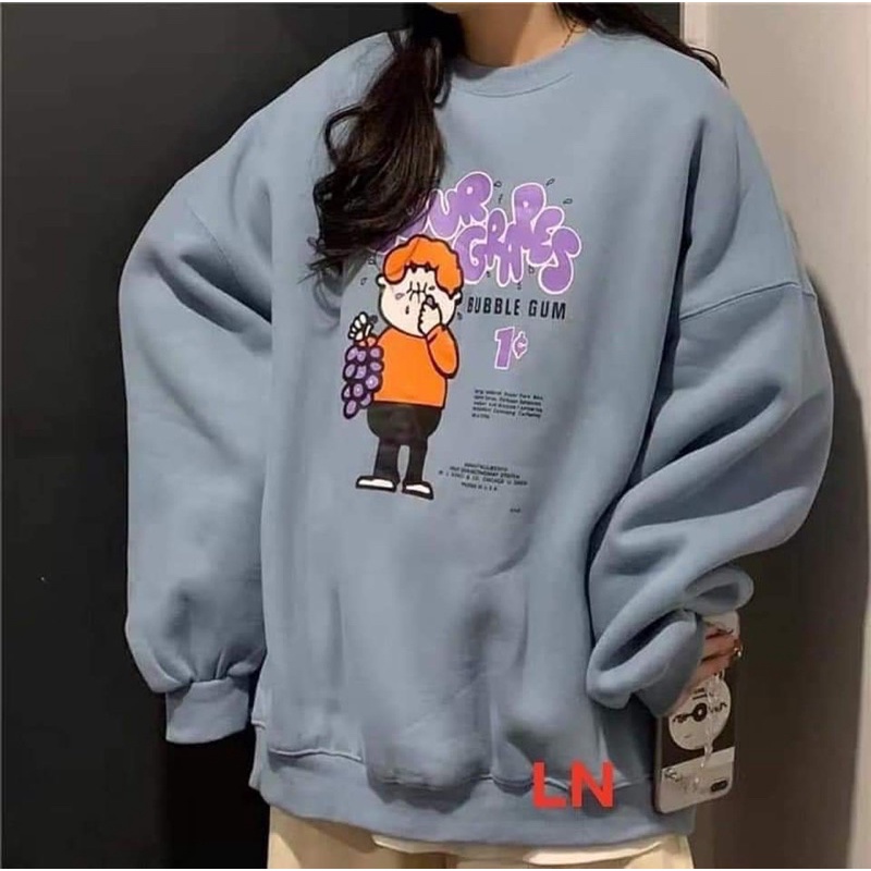 Áo nỉ bo cậu bé chùm nho LN11