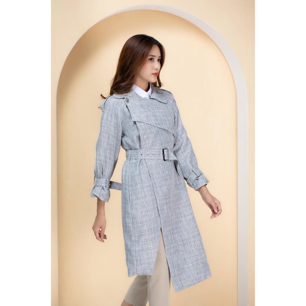 [Mã FASHIONMALLT4 giảm 15% đơn 150k] Áo khoác nữ măng tô yếm lệch A862 NỮ TNG