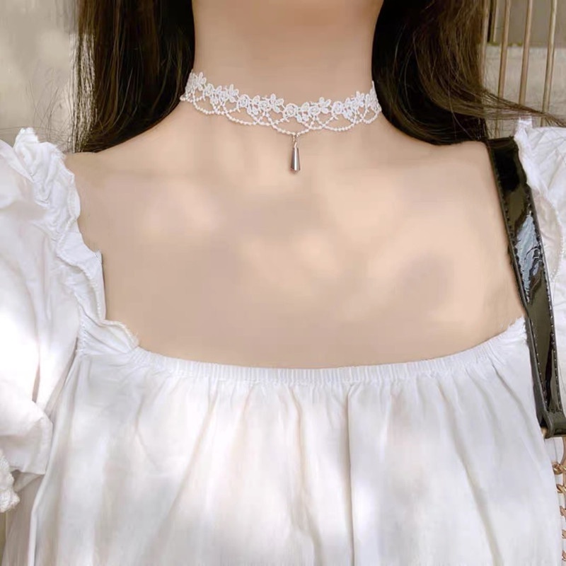 Vòng Cổ choker Phối Ren Thời Trang Cho Nữ