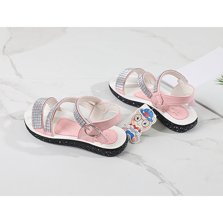 sandal bé gái size 27-38 quai chéo đá siêu dễ thương