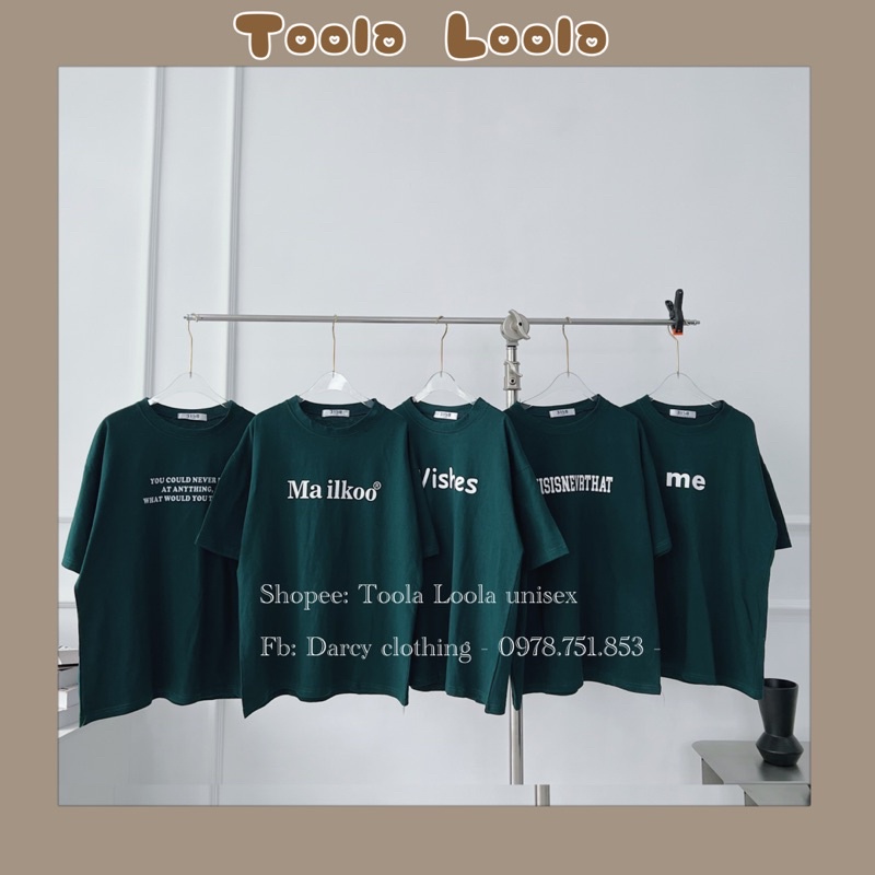 Áo Phông Chữ Basic 𝑭𝑹𝑬𝑬𝑺𝑯𝑰𝑷 Áo Thun Tay Lỡ, Form Áo oversize Màu Xanh