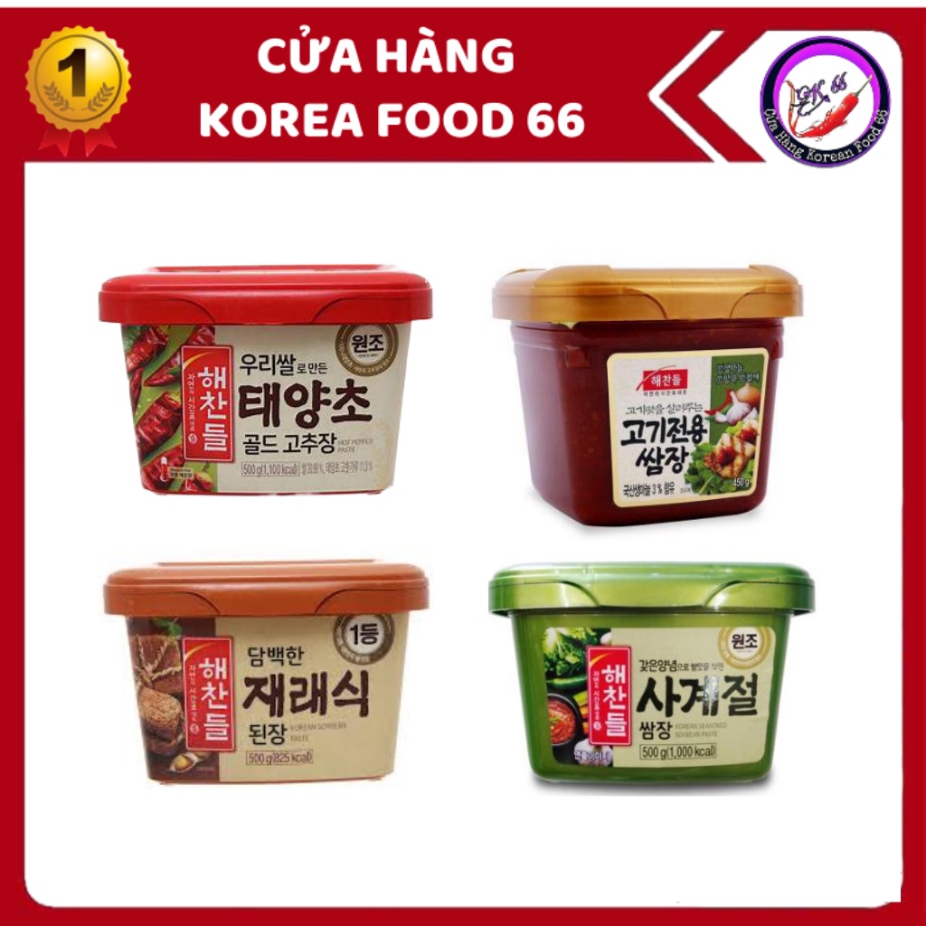 Combo 4 Loại Tương Hàn Quốc 500g