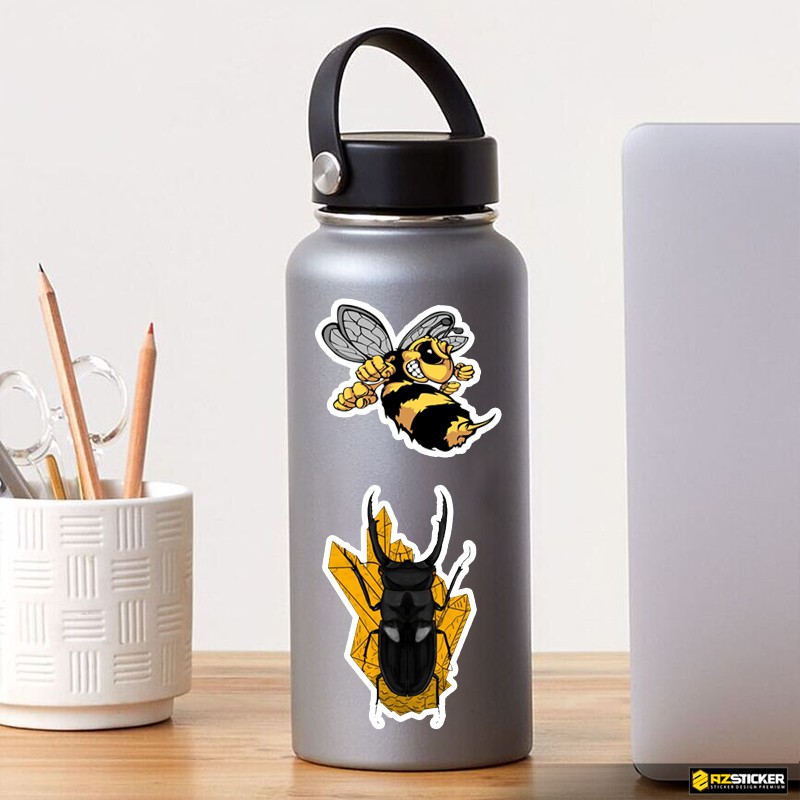 Sticker Chủ Đề Côn Trùng Dễ Thương | STK71 | Hình Dán Sticker Trang Trí Mũ Bảo Hiểm Sổ Tay Bình Nước Bình Sữa