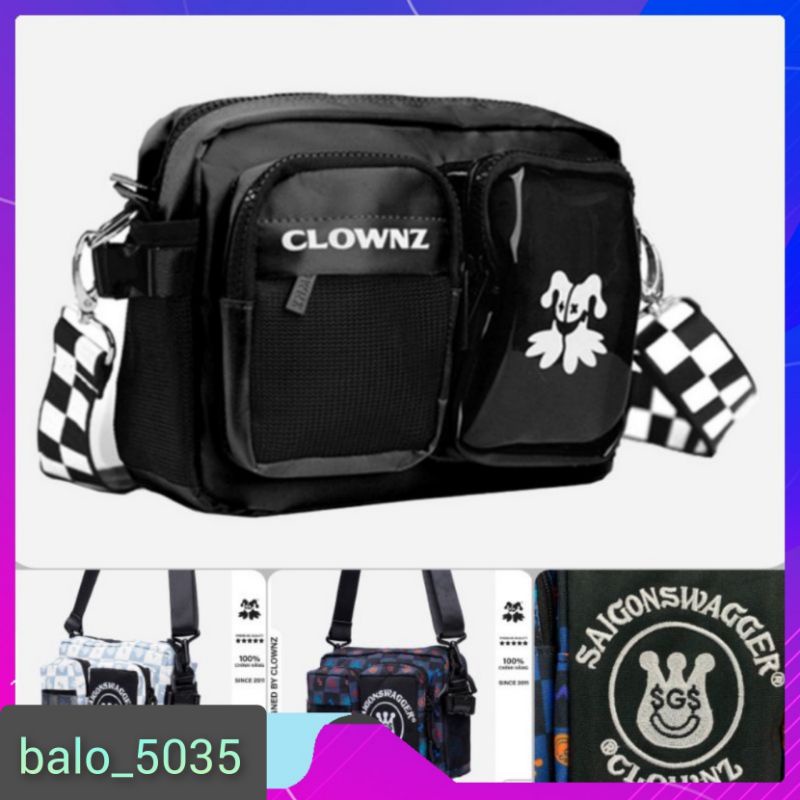 Túi đeo chéo local brand Clownz Utility Satchel New Logo unisex freestyle hàng chính hãng ( chuẩn real ) Shop balo_5035